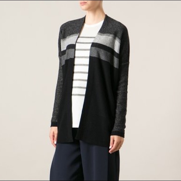 Vince Cardigan Variegated Stripe Oversize - Picture 1 of 6